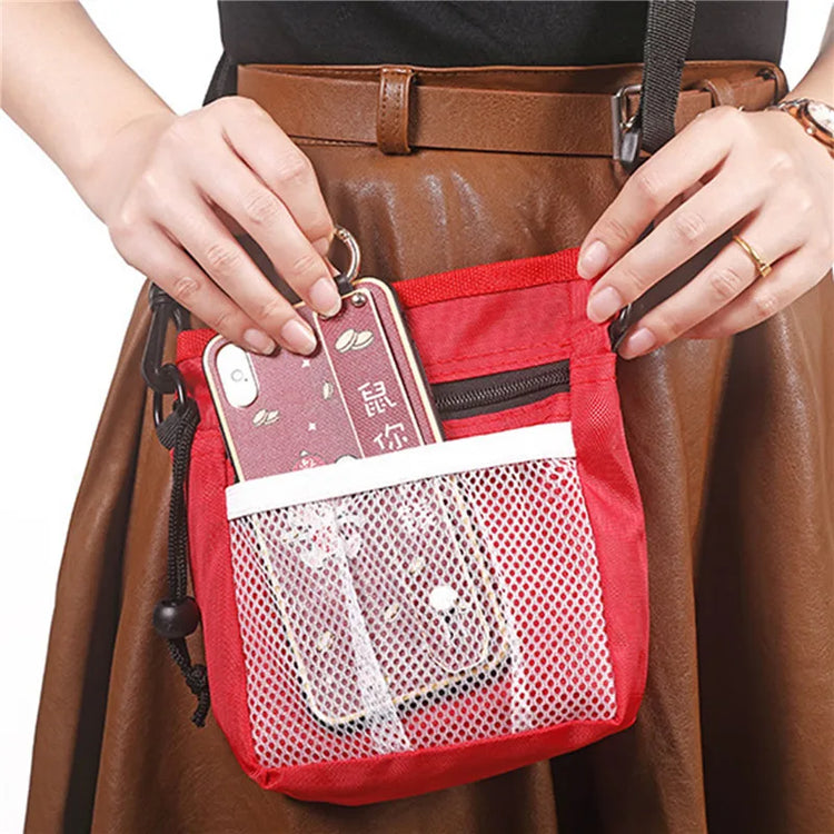 Pet Dog Training Treat Pouch – Snack Food Waist & Crossbody Bag for Walking