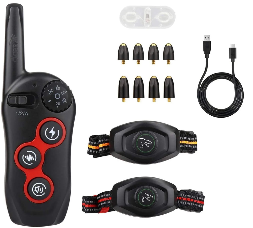 2 in 1 Dog Training Collar & Anti-Bark Collar | Remote Control | Waterproof