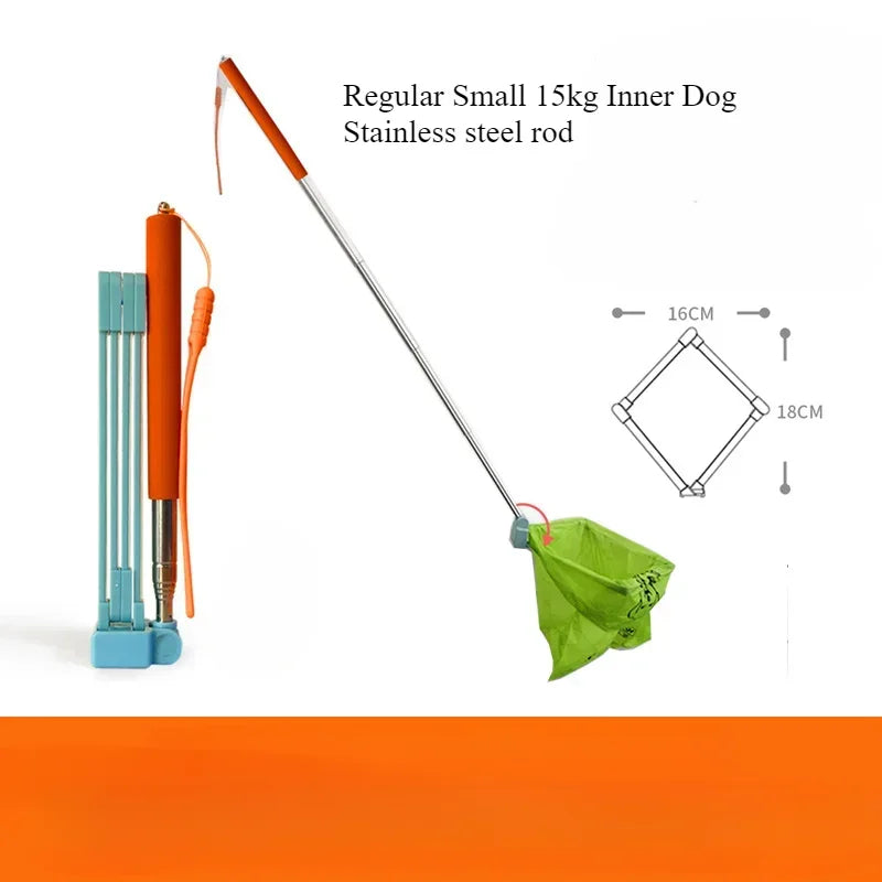 Portable Dog Poop Scoop – Expandable Waste Pick-Up Tool for Outdoor Walks