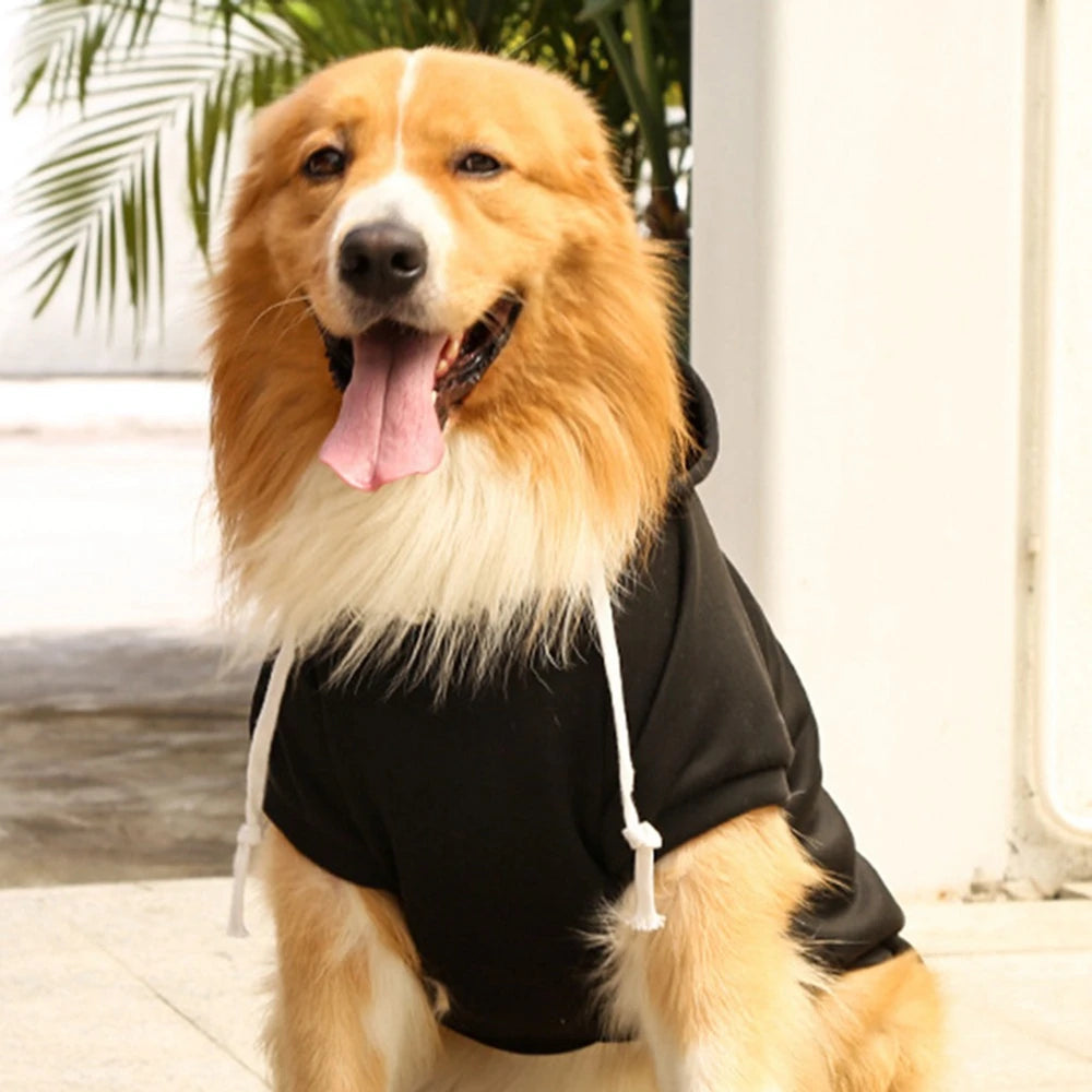 Winter Pet Clothes Dog Warm Hoodies Thermal Big Dog Coat Puppy Clothing For Small Medium Dogs Puppy Vest Jacket With Pockets