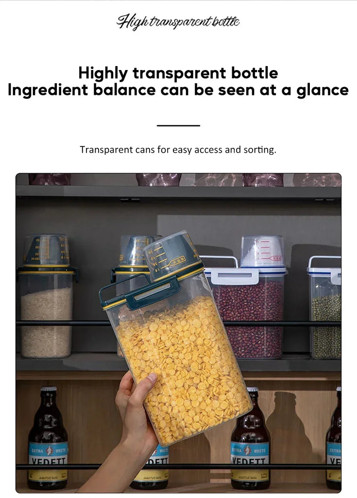 Dog Food Storage Bucket Pet Food Grain Storage Tank Kitchen Storage Rice Box Cat Food Grain Sealed Jar Dog Cat Accessories