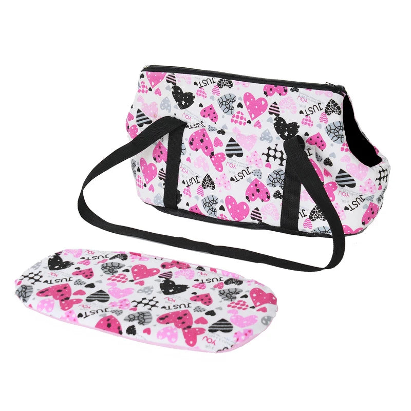 Classic Pet Carrier Sling Bag for Small Dogs – Soft, Portable Puppy and Cat Travel Bag