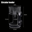 Aquarium Feeding Ring Floating Food Tray with Suction Cup – Transparent Acrylic Fish Feeder
