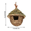 Natural Grass Egg Bird Nest – Handwoven Hanging Bird Cage House for Parrots & Small Birds | Outdoor Decorative Shelter