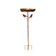 Freestanding Bird Bath with Metal Stand – 5-Prong Base Outdoor Bird Feeder Bowl for Patio, Garden & Lawn Decor