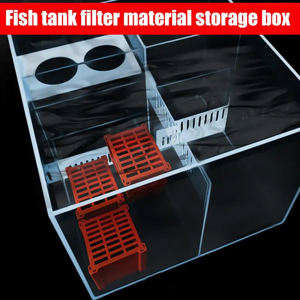 Aquarium Cube Filter – Modular Multi-Layer Fish Tank Filter Storage Box for Clear Water