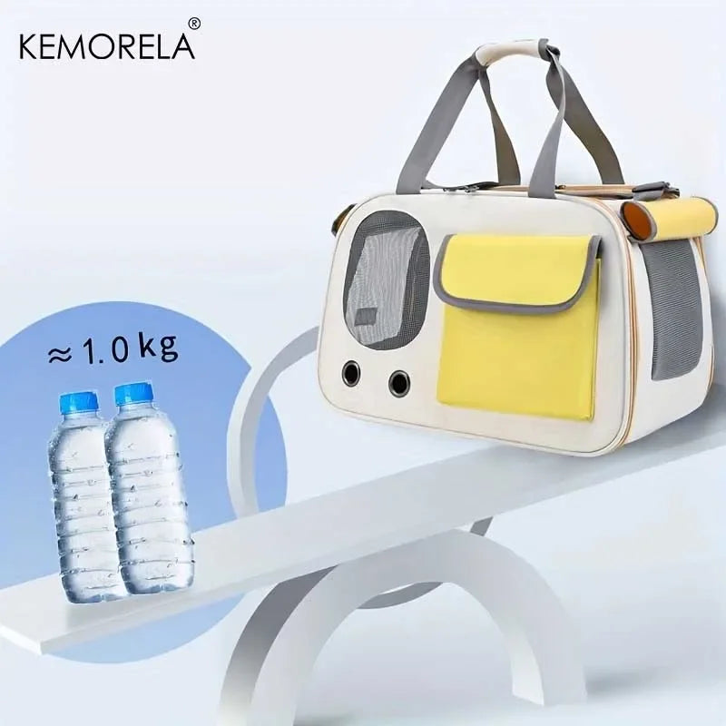 1Pcs Portable Pet Carrier Cat Bag | For Cats/Dogs | Ideal for Travel/Outdoor Activities | Suitable for Cats/Small Dogs