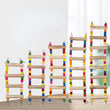 Bird Parrot Toys | Colorful Hanging Cage Climbing Ladders with Natural Wood | Parrots Suspension Bridge Swing Toys | Bird Toy Supplies