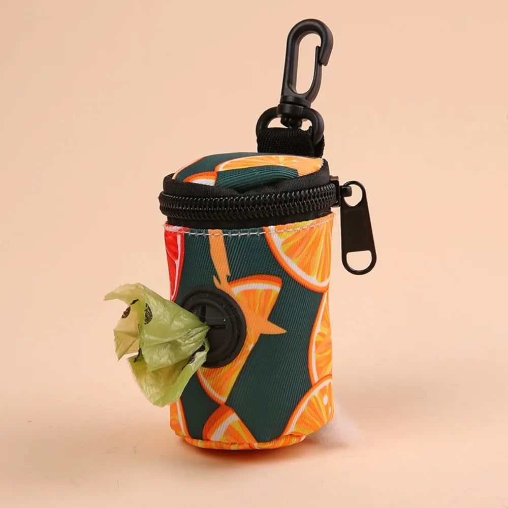 Hangable Dog Poop Bag Dispenser with Zipper – Portable, Lightweight Waste Bag Holder for Dog Walking, Cute & Convenient