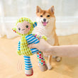 Plush Dog Toy Animals Shape Interactive Dog Chew Toys Corduroy Dog Toys for Small Large Dogs Puppy Pets Training Accessories