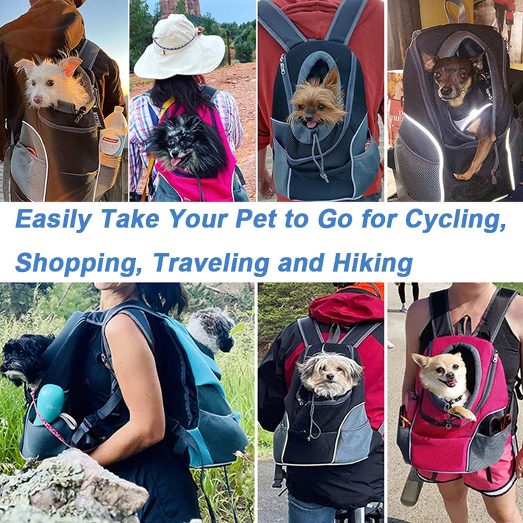 Dog Carrier Backpack – Breathable, Comfortable Pet Travel Bag for Small and Medium Dogs