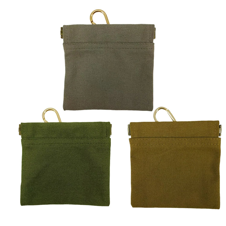 Canvas Dog Treat Bag – Portable Outdoor Training Snack Pouch with Automatic Closure