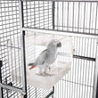 Bird Bath Shower   Bathtub Box  Large Hanging Clear Transparent  Cube   for Parrots  Cage Accessories Bowl