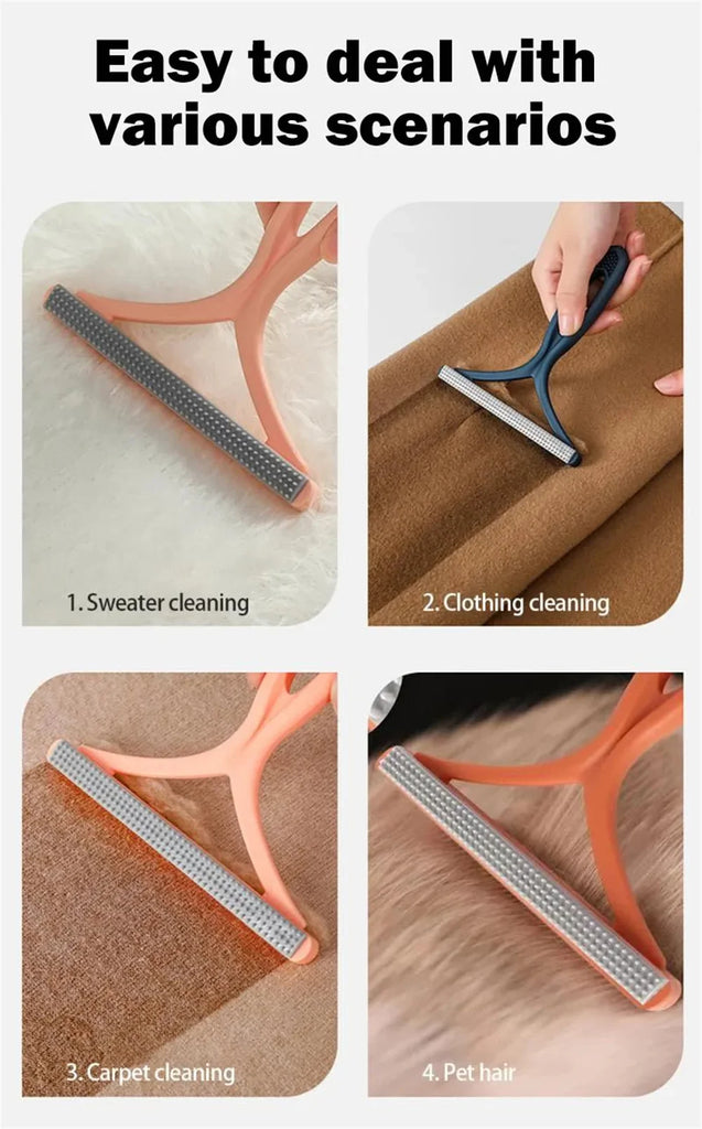 Double Sided Pet Hair Remover Cat Dog Lint Remover 2 in1 Clean Tool Sweater Cleaner Fabric Shaver Scraper For Clothes Carpet