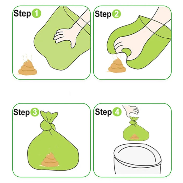 10 Rolls Dog Poop Bags – 15 Bags Per Roll, Portable Outdoor Pet Waste Cleanup Bags