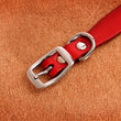 Genuine leather dog collar and leash set – durable and comfortable for small to medium dogs