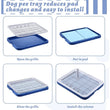 Reusable Dog Potty Training Tray – Non-Slip Puppy Pad Holder for Indoor & Outdoor Use