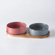 Cat Bowl | Cat Food Bowl | Ceramic Pet Food & Water Feeder | For Small & Medium-Sized Dogs | Spine Protection | Rollover Prevention