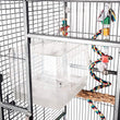Bird Bath for birds  Parrots Tub Large Clear Transparent Swimming Pool Box for Birds to Splash and Play Parrot Shower Bathtub