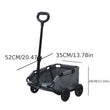 Foldable Small Pet Stroller with 4 Wheels – Breathable Dog and Cat Carrier Cart for Puppies and Kittens