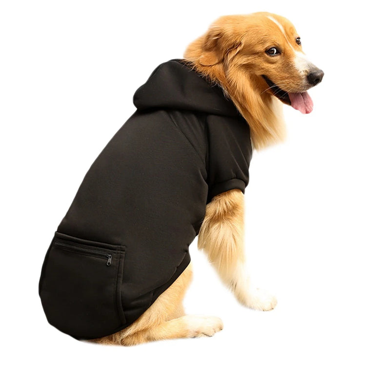 Winter Pet Clothes Dog Warm Hoodies Thermal Big Dog Coat Puppy Clothing For Small Medium Dogs Puppy Vest Jacket With Pockets
