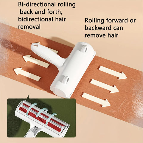 Cat Hair Removal Brush | Large Pet Fluff Roller | Portable Washable Lint Tool | Sofa Dog Cat Fur Cleaner | Reusable Self-cleaning