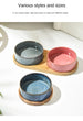 Cat Bowl | Cat Food Bowl | Ceramic Pet Food & Water Feeder | For Small & Medium-Sized Dogs | Spine Protection | Rollover Prevention