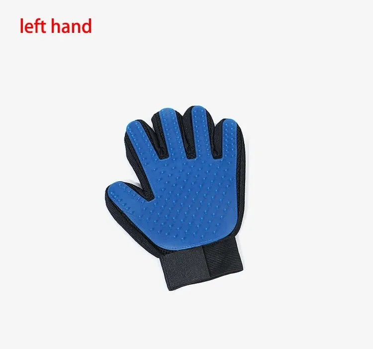 Pet Grooming Glove | Cat Hair Deshedding Glove | Dog Bath & Massage Brush for Cats and Animals
