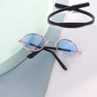 Cat Dog Sunglasses | Funny Pet Glasses - Round Metal Cat Classic Retro Sunglasses with Anti-Slip Belt | Pet Party Costume Photo Props