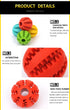 Interactive Rubber Dog Ball Toy – Chew, Clean Teeth & Snack Dispenser