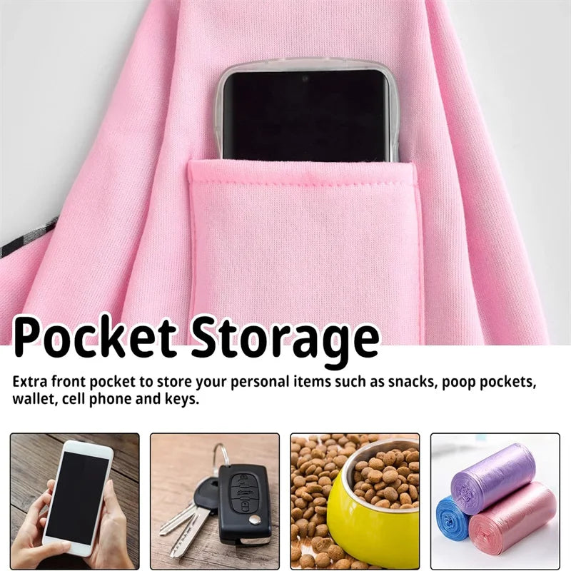 Adjustable Pet Carrier Sling Bag – Soft, Breathable Shoulder Tote for Small Dogs & Cats