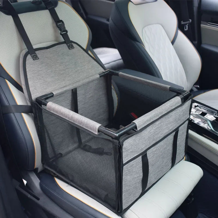 Waterproof Dog Car Seat Carrier – Portable Travel Basket for Small & Medium Pets, Hammock-Style Safety Seat