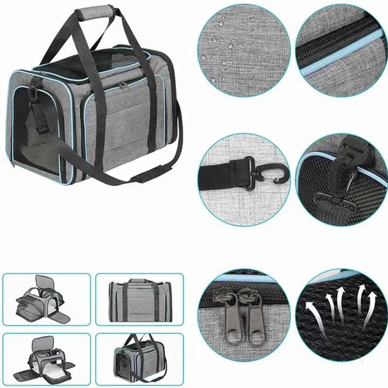 Pet Carrier Backpack Portable Foldable Cat Bag | Medium Pet Travel Carrier