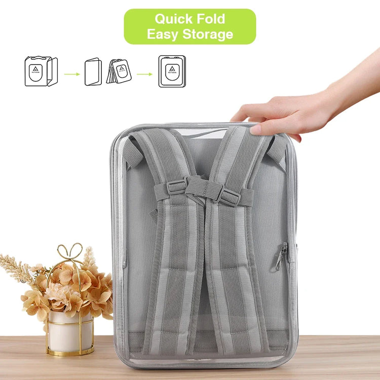 Double Sided Transparent Cat Carrier Backpack | Ventilated Travel Bag for Cats/Small Pets