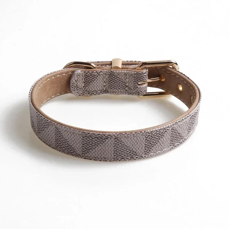 Luxury PU Leather Dog Collar – Adjustable, Breakaway, Stylish & Durable