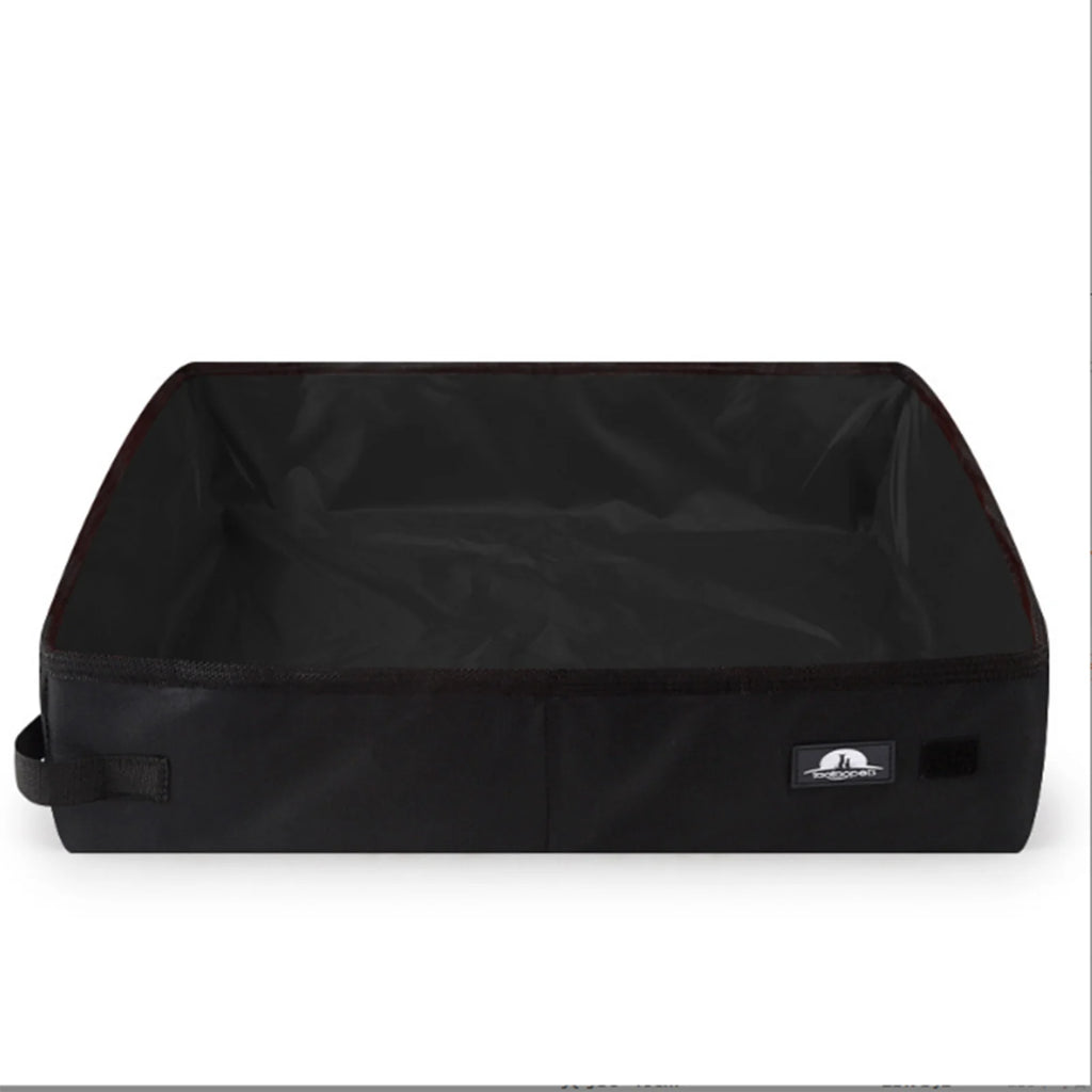 Portable Cat Travel Litter Box | Leak-Proof & Lightweight | Collapsible Litter Carrier | Suitable for Car Box