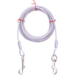 Heavy-Duty Double Dog Leash – Durable Steel Wire, Chew-Resistant, Quick Release