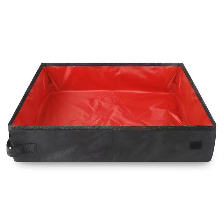 Portable Cat Travel Litter Box | Leak-Proof & Lightweight | Collapsible Litter Carrier | Suitable for Car Box
