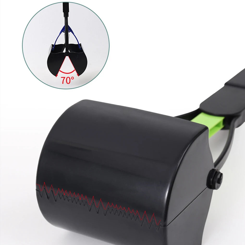 Outdoor Pet Long-Handled Pooper Scooper – Sturdy and Foldable Animal Manure Cleaning Tool