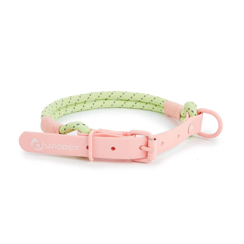 Cute Candy Style Nylon Dog Collar – Waterproof, Reflective, and Customizable