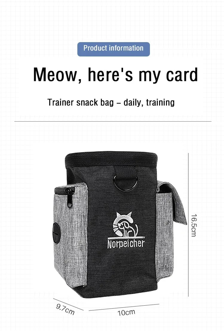 Dog Training Treat Bag – Multi-Functional Waist Pack for Outdoor Training