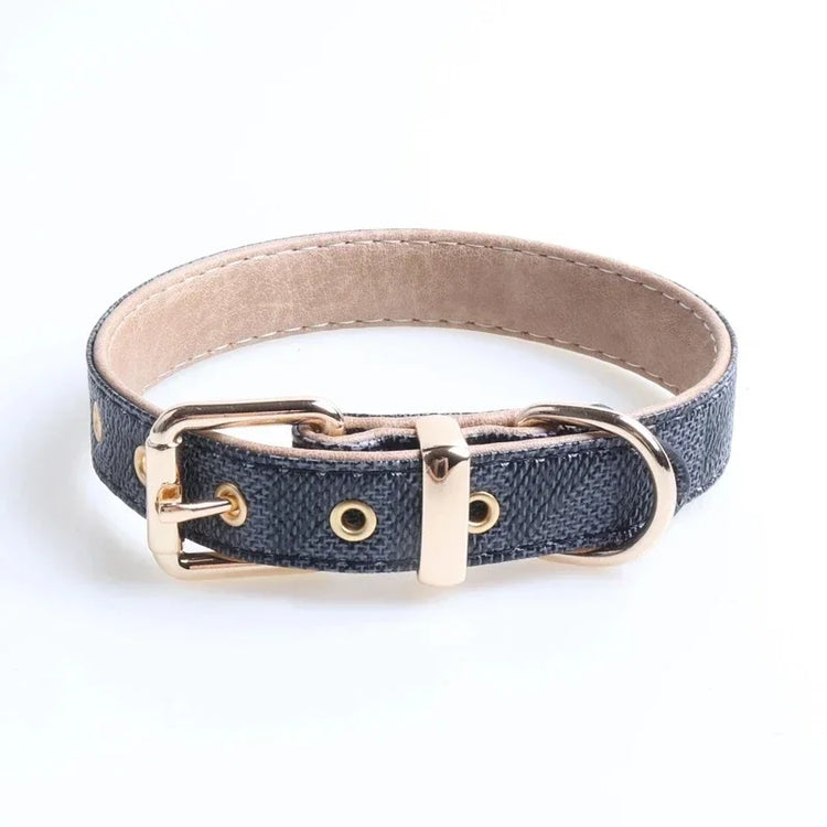 Luxury PU Leather Dog Collar – Adjustable, Breakaway, Stylish & Durable