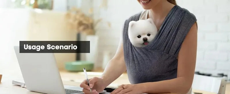 Dog Carrier for Small Dogs Front Facing Dog Carrier Sling Hands Free Cat Sling Size Adjustable Soft Cotton