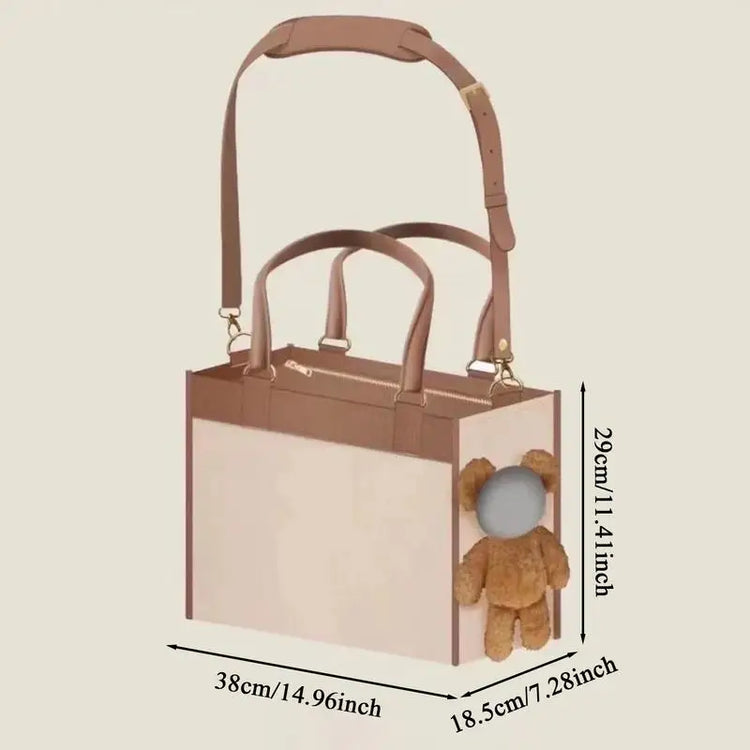Puppy Travel Bag – Soft, Breathable PU Leather Dog Carry Bag for Small Pets