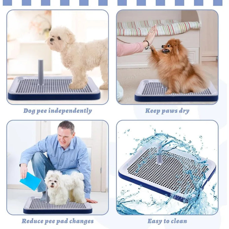 Reusable Dog Potty Training Tray – Non-Slip Puppy Pad Holder for Indoor & Outdoor Use