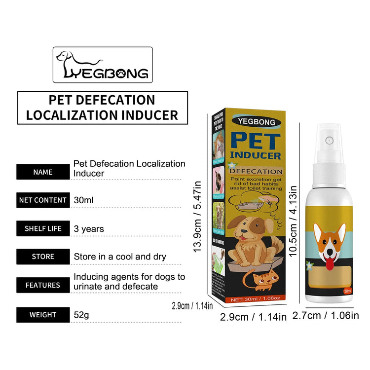 Dog & Cat Potty Training Spray – Pet Toilet Training Aid for Puppies, Kittens & Indoor/Outdoor Use