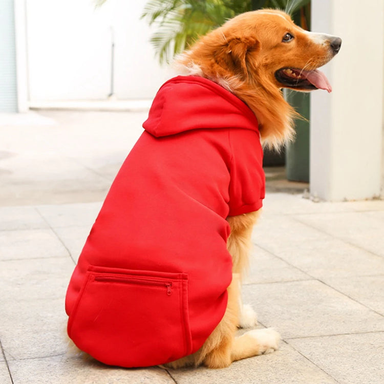 Winter Pet Clothes Dog Warm Hoodies Thermal Big Dog Coat Puppy Clothing For Small Medium Dogs Puppy Vest Jacket With Pockets