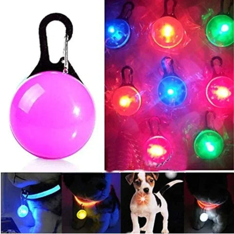 LED Pet Collar Pendant – Glowing Safety Light for Dogs and Cats
