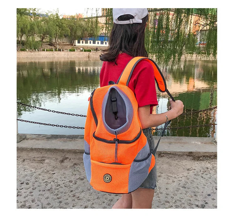 Dog Carrier Backpack – Breathable, Comfortable Pet Travel Bag for Small and Medium Dogs