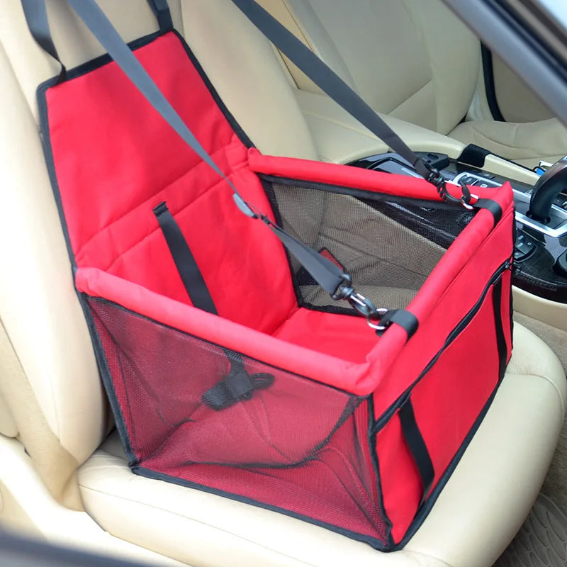 Foldable Dog Car Seat Carrier – Breathable Travel Bag for Small Dogs (40×30×25cm)